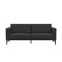 1L28231,Metro Two Seat Sofa Black Vinyl