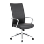 Weaver Executive Swivel Chair " Manager Chair Chrome Frame and Base Ribbed Black,XSL19323BKW,MOSXSL19323BKW
