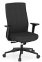 Windsor Mid Back Task Chair Charcoal Fabric/Black Frame,MOS1T28336BWBGRY,1T28336BWBGRY