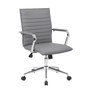 Viggo Series Task Chair with Fixed Chrome Arms - 23"W x 26"D x 35.5-38.5"H (MOSXSL19067C)