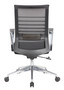 Garrison Mesh Back Task Chair Chrome Arms and Base - 27”W x 25.5”D x 40-43”H (MOS2T01656CBLK)