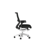 Slone Mid Back Executive Chair Black Mesh Back / Black Fabric Seat - 26”W x 24”D x 43-46”H (MOS1E373702MAFBK)