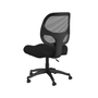 Miles Commercial Grade Task Chair with Black Mesh Back / Black Fabric Seat - 19”W x 25.5”D x 35-40”H (MOS2T01605BLK)