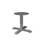 24"W Occasional Height Table Base / X-Base Cast Metal Black (MOSWSXB2419BLK)