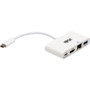 Tripp Lite by Eaton USB-C Multiport Adapter - 4K HDMI, USB 3.x (5Gbps) Hub Port, GbE, 60W PD HDCP, (TRPU44406NH4GUC)