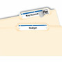 Avery TrueBlock File Folder Labels - 21/32" Width x 3 7/16" Length - Permanent Adhesive - Rectangle (AVE5766)