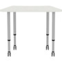 Lorell Attune Height-adjustable Multipurpose Curved Table - For - Table TopTrapezoid Top - Height - (LLR69583)