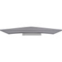 Lorell Relevance Series Curve Worksurface for 120 Workstations - For - Table TopWeathered Charcoal (LLR16249)