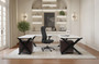 Rustic “U” Desk with Storage Mobile Pedestal (MOSWSXM1015)