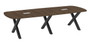 Stadium Shaped Conference Tables with Rustic Base (MOSPLCSX)