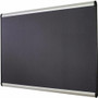 Quartet Prestige Plus Magnetic Bulletin Board - 48" Board Height x 72" Board Width - Gray Fabric - (QRTMB547A)
