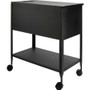 Lorell Standard Mobile File - 4 Casters - 13.50" Width x 24.75" Depth x 28.25" Height - Black - 1 (LLR60177)