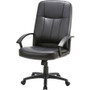 Lorell Chadwick Series Executive High-Back Chair - Black Seat Color - Leather Seat Material - Black (LLR60120)