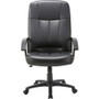 Lorell Chadwick Series Executive High-Back Chair - Black Seat Color - Leather Seat Material - Black (LLR60120)