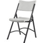 Lorell Heavy-duty Blow-Molded Folding Chairs - Light Gray Seat Color - Polyethylene Seat Material - (LLR62515)