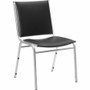 Lorell Stacking Chair Armless Black 4/box - Black Seat Color - Vinyl Seat Material - Vinyl Back - - (LLR62502)