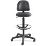 Safco Precision Extended Height Drafting Chair - Vinyl Black Seat Color - Vinyl Seat Material - - - (SAF3406BL)