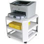 Master Mobile Printer Stand - 75 lb Load Capacity - 2 x Shelf(ves) - 8.50" Height x 18" Width x 18" (MAT24060)