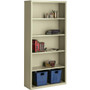 Lorell Fortress Series Bookcase - 34.5" Width x 13" Depth x 72" Height - 6 x Shelf(ves) - Putty - - (LLR41290)