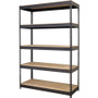 Lorell Fortress Riveted Shelving - 5 Compartment(s) - 5 Shelf(ves) - 72" Height x 48" Width x 18" - (LLR61622)