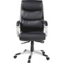 Lorell Executive High-back Chair with Flexing Arms - Powder Coated Frame Color - 5-star Base - - - (LLR60620)