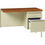Lorell Fortress Series Right-Pedestal Return - Rectangle Top - 42" Table Top Width x 24" Table Top (LLR60920)