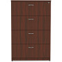 Lorell Essentials Series 4-Drawer Lateral File - x 1" Thickness Top, 54.8" Height x 35.5" Width x - (LLR34386)