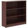 Lorell Laminate Bookcase - 3 Shelf(ves) - 36" Height x 36" Width x 12" Depth - Sturdy, Adjustable - (LLR99781)