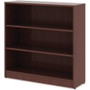 Lorell Laminate Bookcase - 3 Shelf(ves) - 36" Height x 36" Width x 12" Depth - Sturdy, Adjustable - (LLR99781)