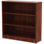 Lorell Laminate Bookcase - 3 Shelf(ves) - 36" Height x 36" Width x 12" Depth - Sturdy, Adjustable - (LLR99782)