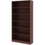 Lorell Laminate Bookcase - 6 Shelf(ves) - 72" Height x 36" Width x 12" Depth - Sturdy, Adjustable - (LLR99790)