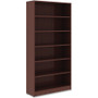 Lorell Laminate Bookcase - 6 Shelf(ves) - 72" Height x 36" Width x 12" Depth - Sturdy, Adjustable - (LLR99790)
