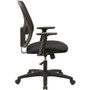 Lorell Mid-back Task Chair - Black Seat Color - Fabric Seat Material - Black Back Color - Mesh Back (LLR83307)