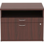Lorell Relevance Series 2-Drawer File Cabinet Credenza w/Open Shelf - 23.1" Height x 29.5" Width x (LLR16212)