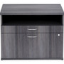 Lorell Relevance Series 2-Drawer File Cabinet Credenza w/Open Shelf - 23.1" Height x 29.5" Width x (LLR16213)