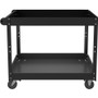 Lorell Utility Cart - 2 Shelf - 400 lb Load Capacity - Steel - 36" Length x 24" Width x 32" Height (LLR59690)