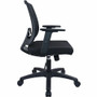 Lorell SOHO Mesh Mid-back Task Chair - Black Seat Color - Fabric Seat Material - Black Back Color - (LLR41842)