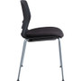 Lorell Arctic Series Stack Chairs - Black Seat Color - Foam, Fabric Seat Material - Black Back - - (LLR42948)