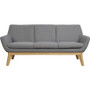 Lorell Quintessence Collection Sofa - 32.8" Height x 73.3" Width x 19.8" Length - Finish: Gray - 1 (LLR68963)