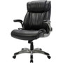 SOHO High-back Office Chair Flip with Armrest - Black Seat Color - Bonded Leather Seat Material - - (LLR81803)
