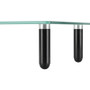 Lorell 4-leg Single-Shelf Monitor Stand - 44 lb Load Capacity - 1 x Shelf(ves) - 3" Height x 22" x (LLR99533)