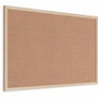 U Brands Cork Bulletin Board - 24" Board Height x 36" Board Width - Natural Cork Surface - Durable, (UBR266U0001)