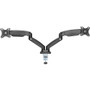 Lorell Mounting Arm for Monitor - Black - Height Adjustable - 2 Display(s) Supported - 14.30 lb - x (LLR99801)