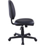 Lorell Vinyl Contoured Task Chair - Vinyl Seat Material - Vinyl Back Material - 5-star Base - Black (LLR84875)