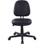 Lorell Vinyl Contoured Task Chair - Vinyl Seat Material - Vinyl Back Material - 5-star Base - Black (LLR84875)