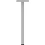 Lorell Relevance Series Offset Square Leg - Powder Coated Silver Square Leg Base - 28.50" Height x (LLR16250)