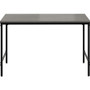Safco Simple Study Desk - Neowalnut Rectangle, Laminated Top - Black Powder Coat Four Leg Base - 4 (SAF5272BLWL)
