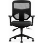 HON Prominent Chair - Black Seat Color - Bonded Leather Seat Material - Black Back Color - Mesh - - (BSXVL532SB11)