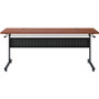 Lorell Shift 2.0 Flip and Nesting Mobile Table - Laminated Rectangle Top - 72" Table Top Length x x (LLR60763)
