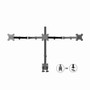 Rocelco RDM3 Desk Mount for LCD Monitor, LED Monitor, Display Stand - Black - Landscape/Portrait - (RCLRDM3)